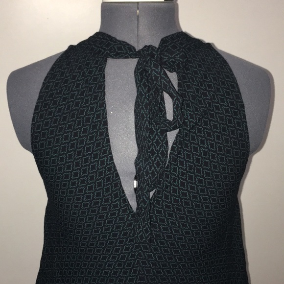 Stone Row Black / Teal Halter Dress - Picture 3 of 6